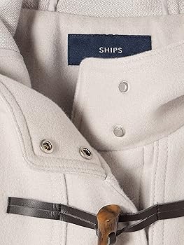 SHIPS レディース　ダッフルコート　グレー セール】 ファーダッフルコートgray◇ （ダッフルコート